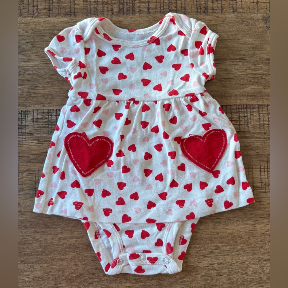 CARTER’S | Baby Girl Heart-Print Sunsuit - 3 Months